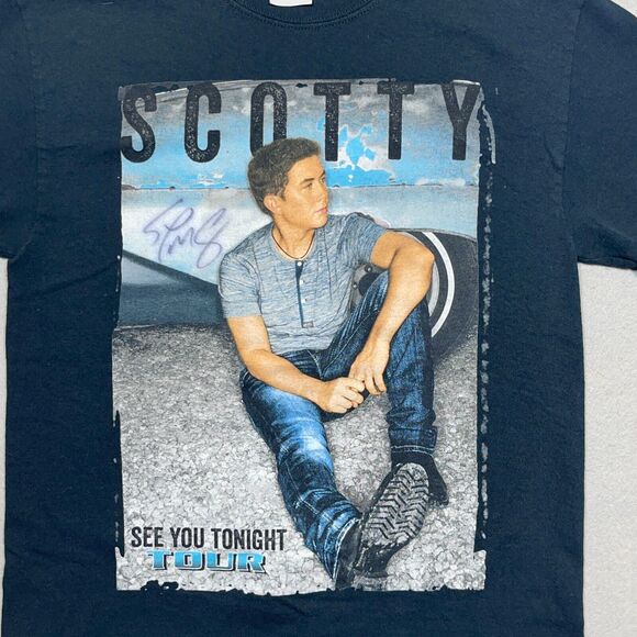 Scotty‎ McCreery Shirt Men Small See You Tonight Tour Country Concert Black - Picture 2 of 8